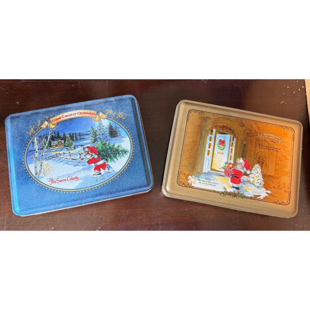 Vintage Swiss Colony Collectable Tins